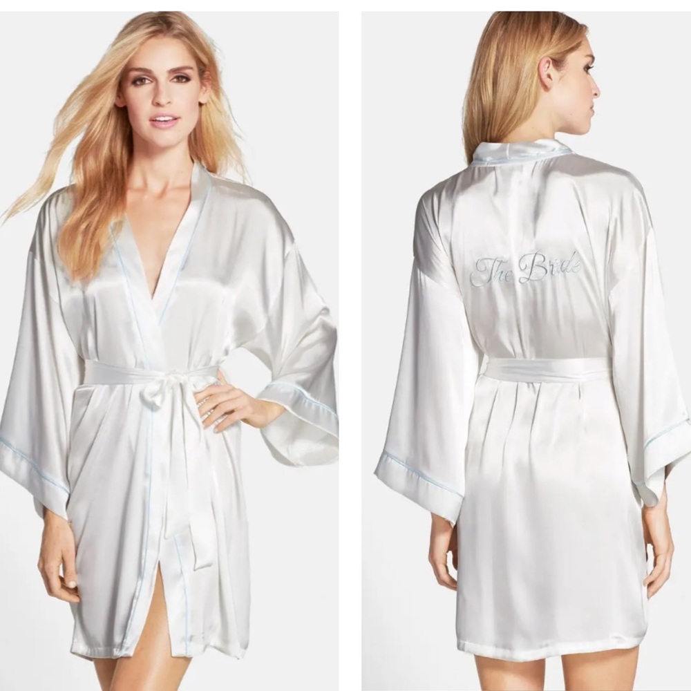 In Bloom By Jonquil White Bridal Wedding Day Robe